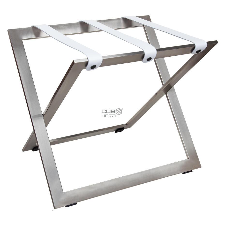 Soporte de Maletas Inox Cintas Piel